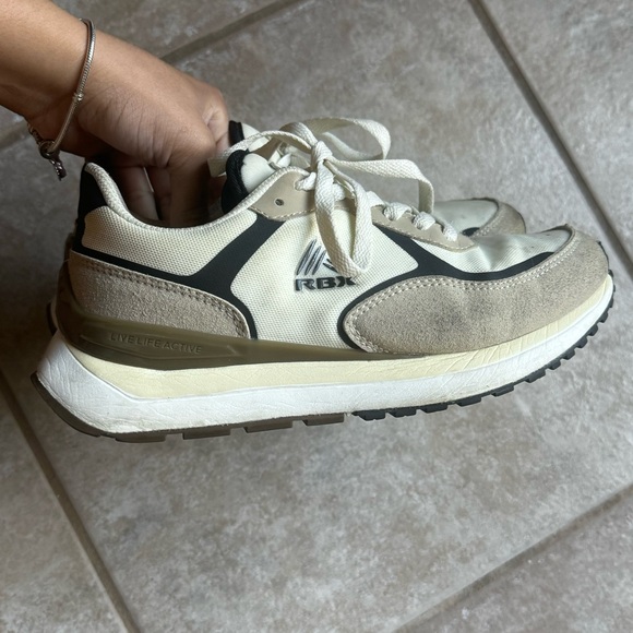 RBX Shoes - RBX Cream and Black Sneakers